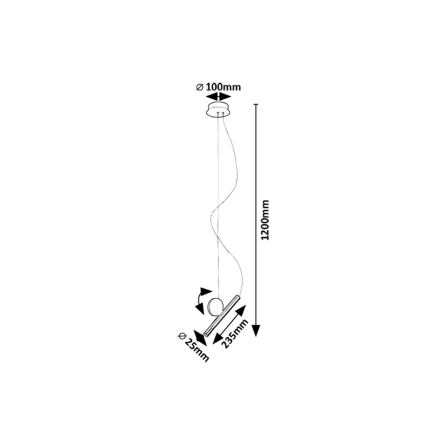 Rabalux - LED Hanglamp aan een koord LED/3W/230V 3000K