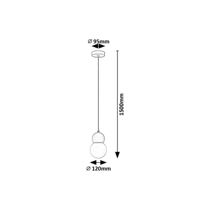 Rabalux - Hanglamp aan een koord 1xG9/38W/230V blauw