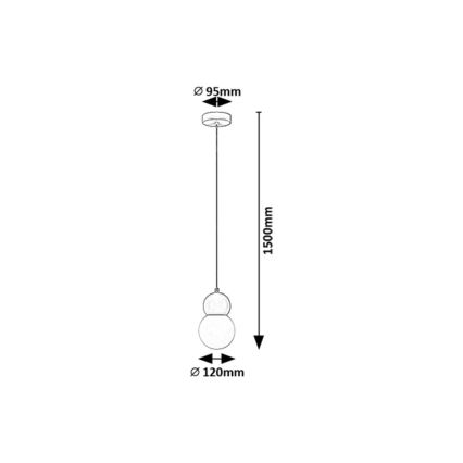 Rabalux - Suspension filaire 1xG9/38W/230V bleu