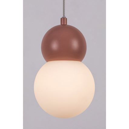 Rabalux - Hanglamp aan een koord 1xG9/38W/230V roze