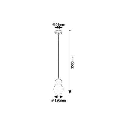 Rabalux - Hanglamp aan een koord 1xG9/38W/230V roze