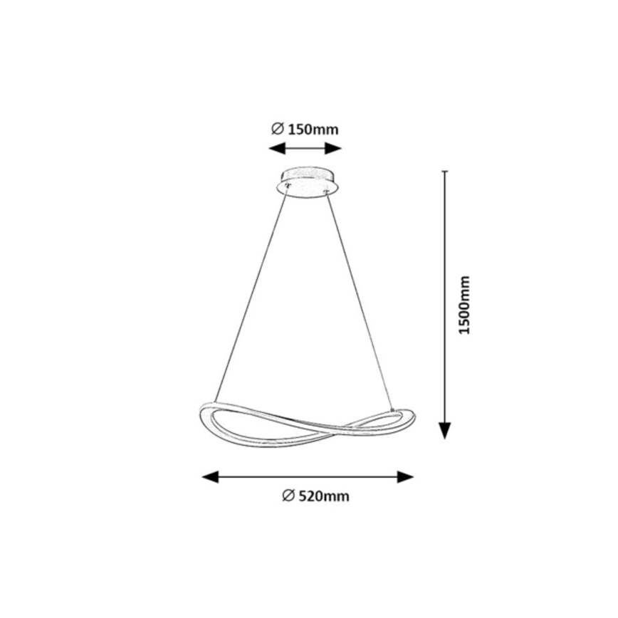 Rabalux - LED-hanglamp met kabel LED/40W/230V 3000K