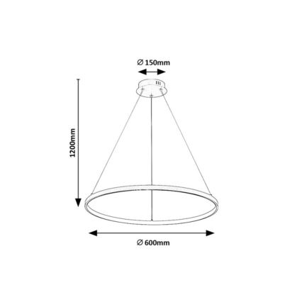 Rabalux - Lustre LED suspendu sur câble LED/55W/230V 3000K