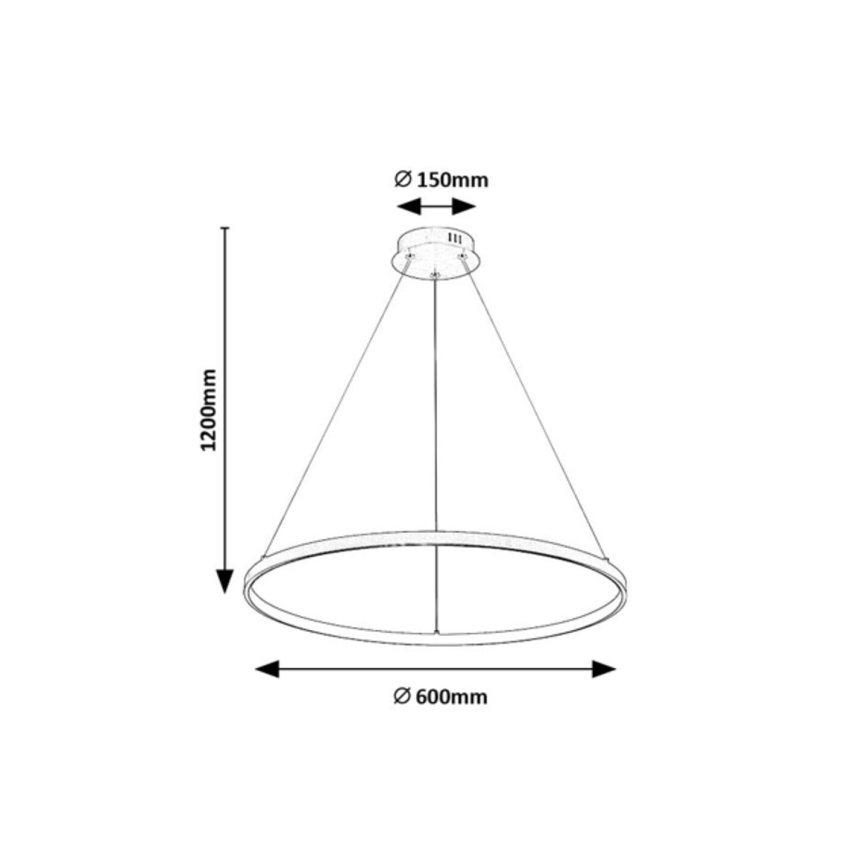 Rabalux - Lustre LED suspendu sur câble LED/55W/230V 3000K
