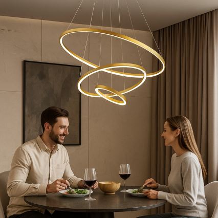 Rabalux - Lustre LED dimmable suspendu sur câble LED/90W/230V 3000-6500K + télécommande