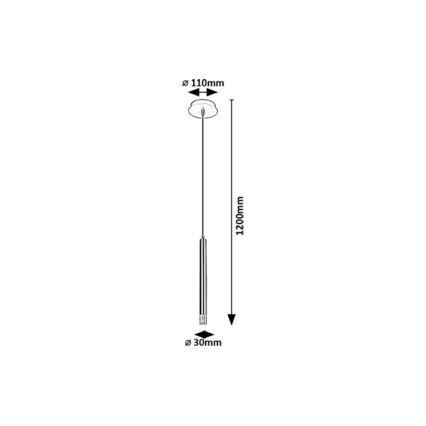 Rabalux - Hanglamp aan een koord 1xG9/5W/230V zwart