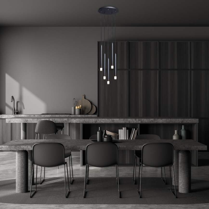 Rabalux - Hanglamp aan een koord 5xG9/5W/230V zwart