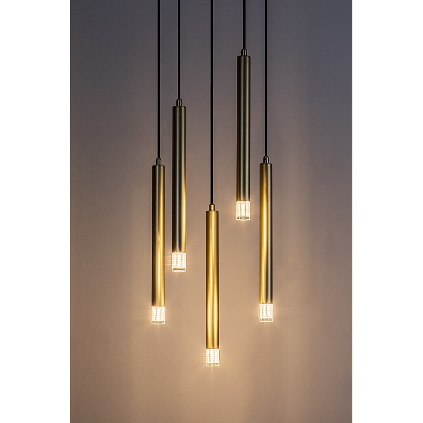 Rabalux - Hanglamp aan een koord 5xG9/5W/230V goud