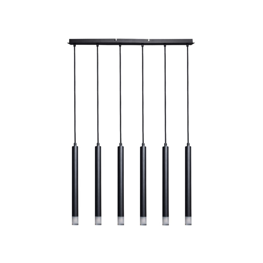 Rabalux - Hanglamp aan een koord 6xG9/5W/230V zwart