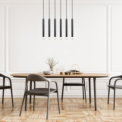 Rabalux - Suspension filaire 6xG9/5W/230V noir