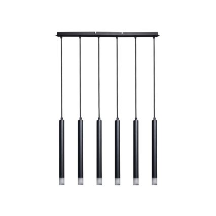 Rabalux - Suspension filaire 6xG9/5W/230V noir