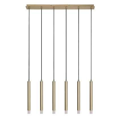 Rabalux - Hanglamp aan een koord 6xG9/5W/230V goud