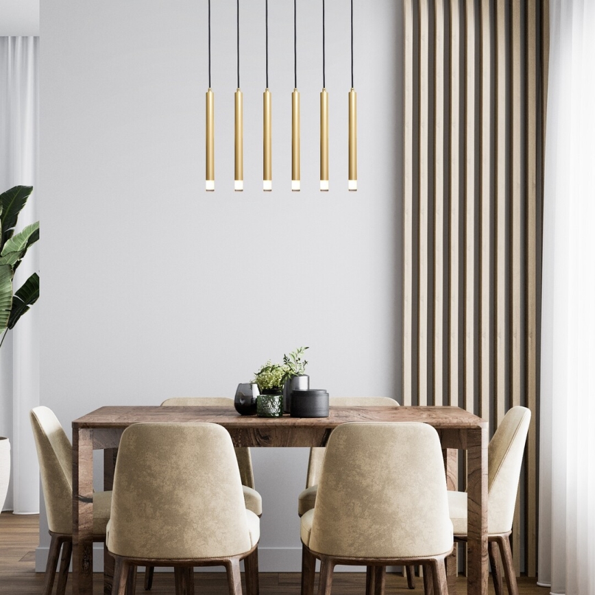 Rabalux - Suspension filaire 6xG9/5W/230V doré