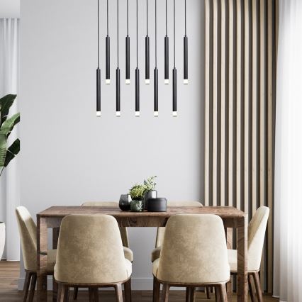 Rabalux - Suspension filaire 10xG9/5W/230V noir