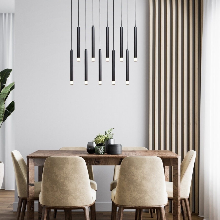 Rabalux - Suspension filaire 10xG9/5W/230V noir