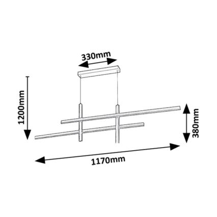 Rabalux - Suspension filaire LED/40W/230V 3000K