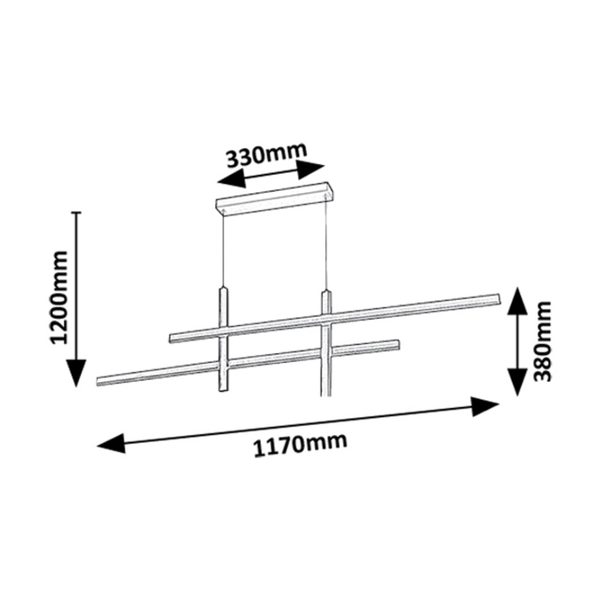 Rabalux - Suspension filaire LED/40W/230V 3000K