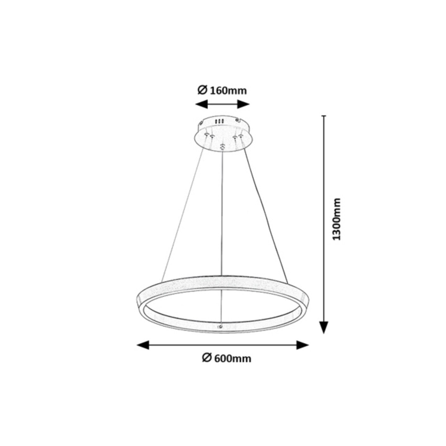 Rabalux - Suspension LED dimmable sur câble LED/70W/230V 3000-6500K + télécommande