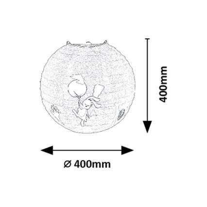 Rabalux - Kinderlampenkap voor hanglamp max. 40W diameter 40 cm