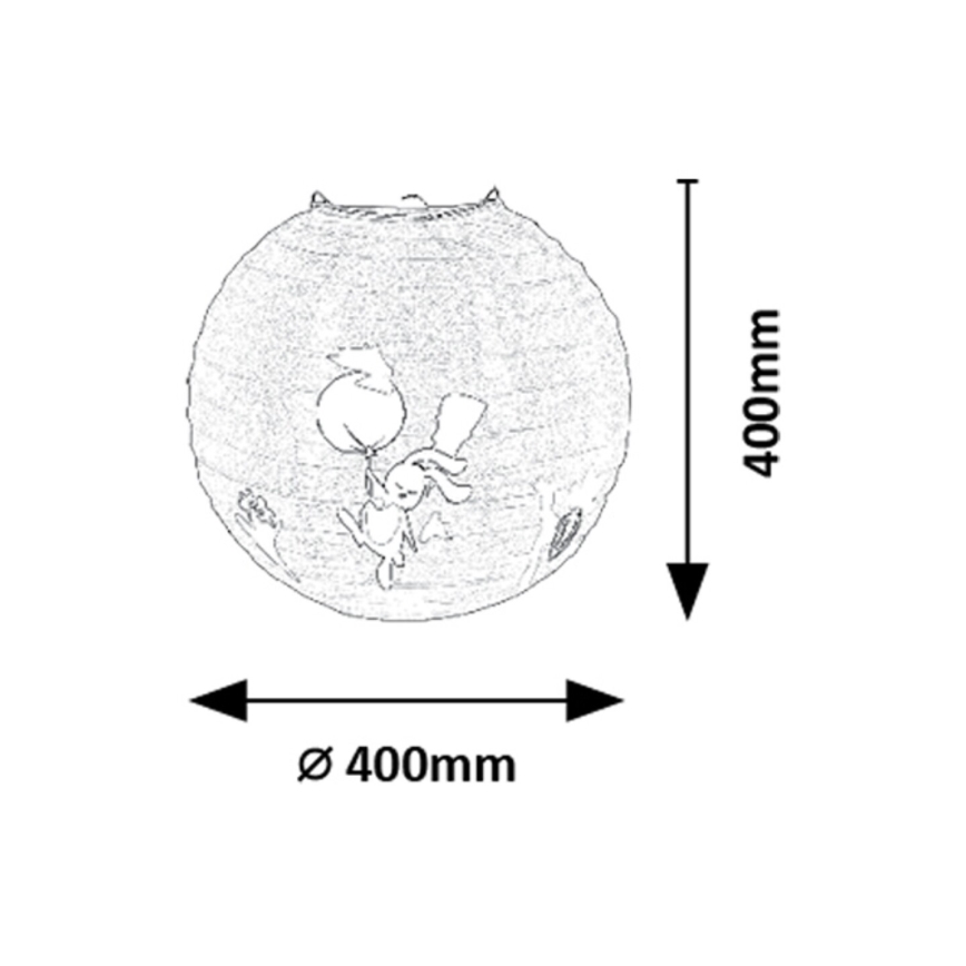 Rabalux - Kinderlampenkap voor hanglamp max. 40W diameter 40 cm