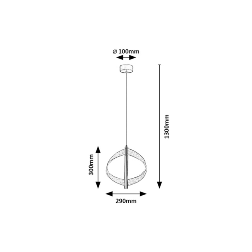 Rabalux - LED-hanglamp met kabel LED/8W/230V 3000K