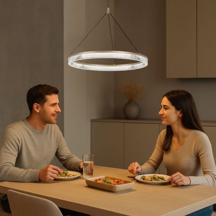 Rabalux - Suspension LED à intensité variable sur câble LED/24W/230V 3000-6500K + télécommande