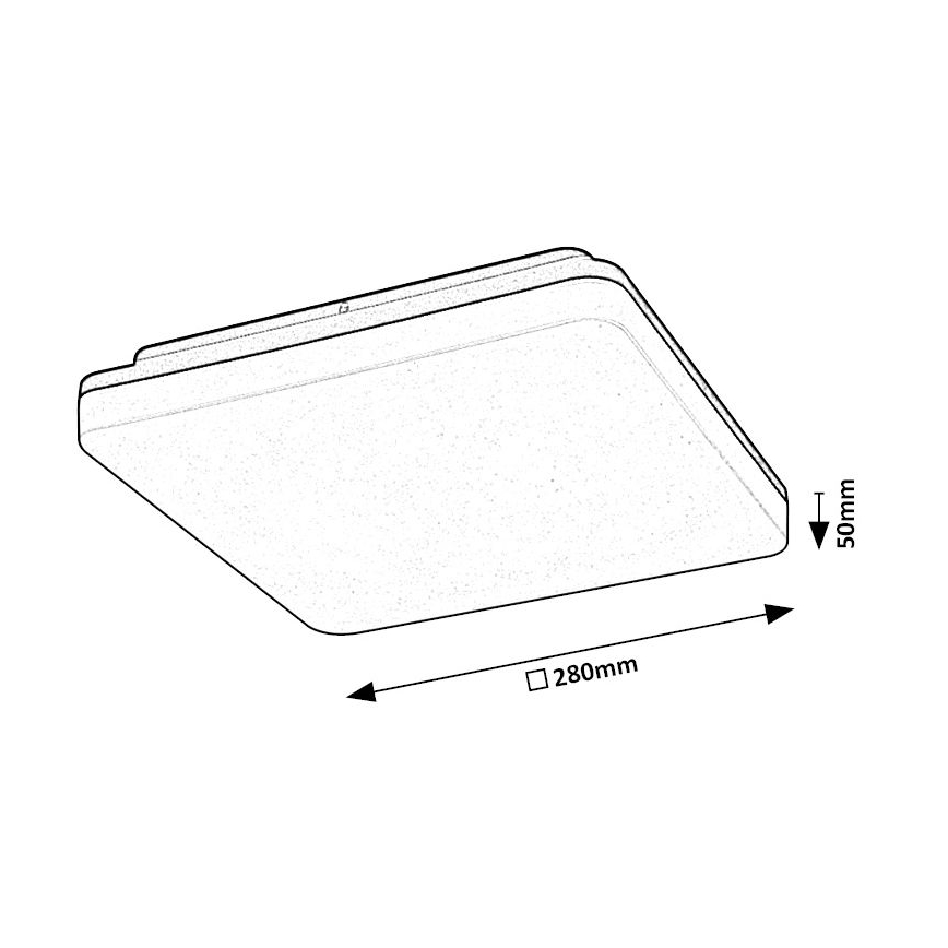 Rabalux - LED Badkamer plafondlamp LED/24W/230V IP54