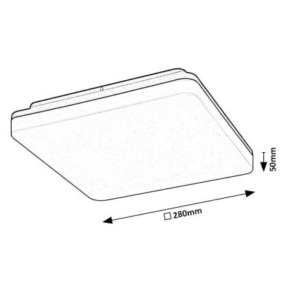 Rabalux - Plafonnier de salle de bain LED/24W/230V IP54