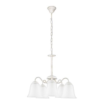 Rabalux 7261 - Hanglamp FABIOLA E27/40W/230V wit