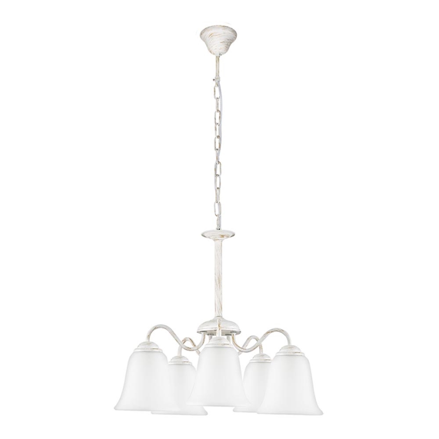 Rabalux 7261 - Hanglamp FABIOLA E27/40W/230V wit
