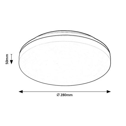 Rabalux - LED Badkamer plafondlamp LED/24W/230V IP54