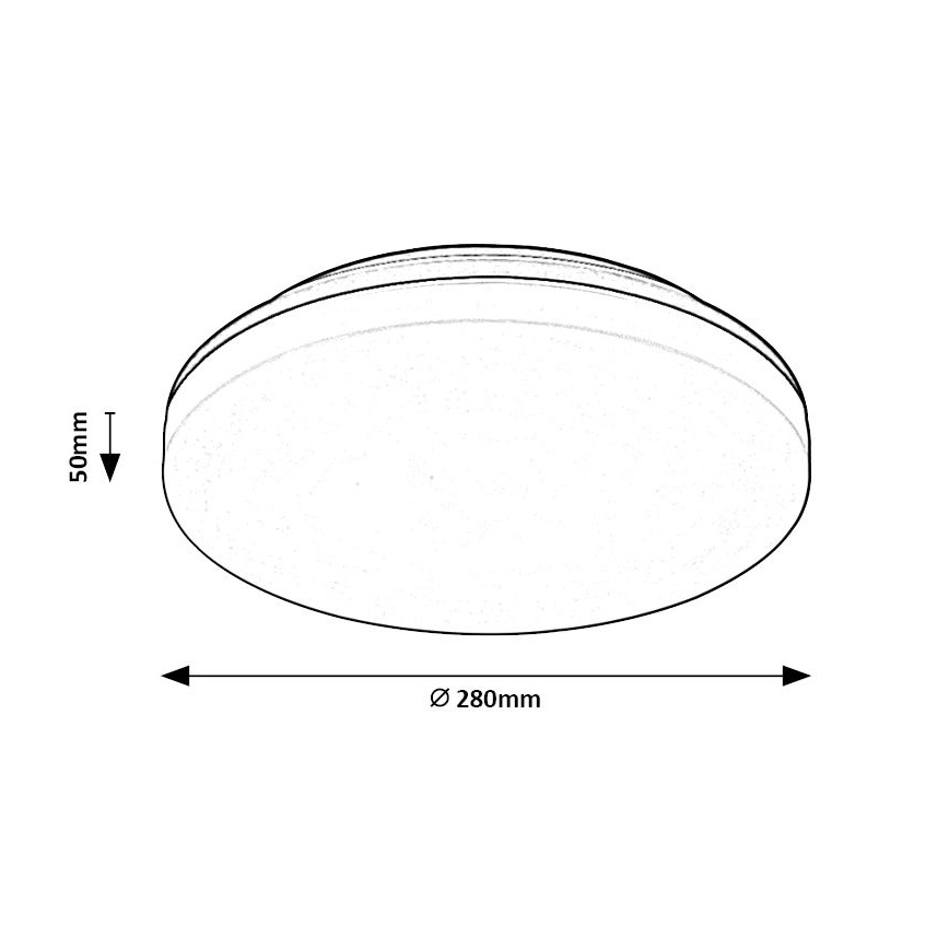 Rabalux - LED Badkamer plafondlamp LED/24W/230V IP54
