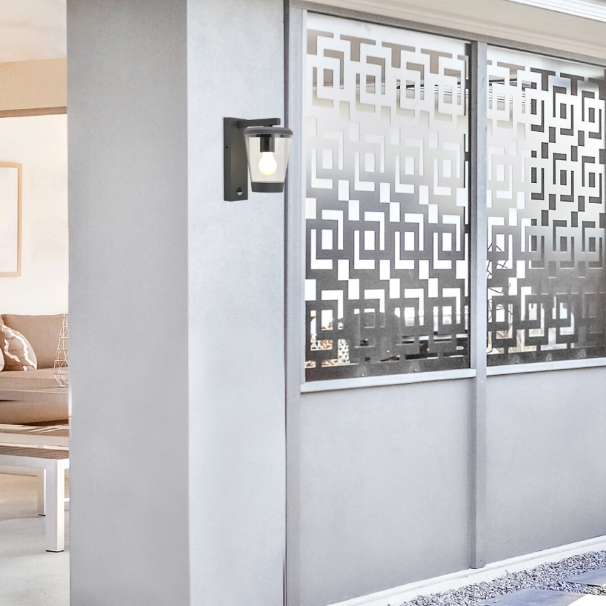 Rabalux - Applique murale extérieure avec détecteur de mouvement 1xE27/40W/230V IP44