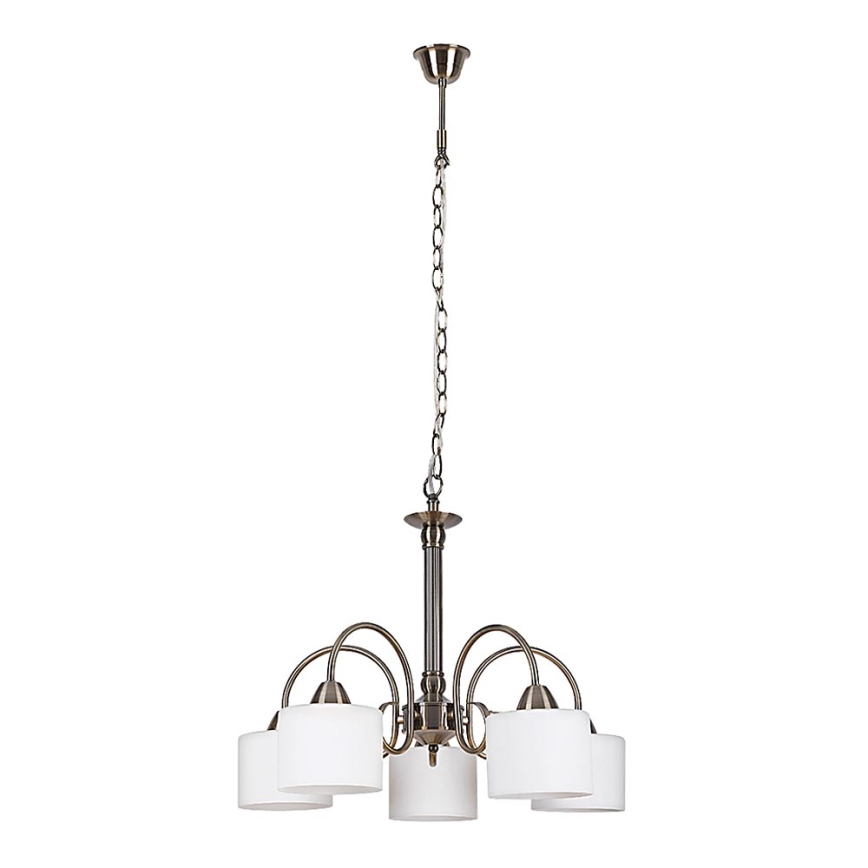 Rabalux 7276 - Lustre EDITH 5xE27/60W/230V bronze