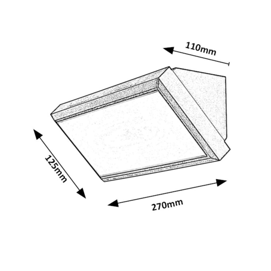 Rabalux - LED Wandlamp voor buiten LED/12W/230V IP54