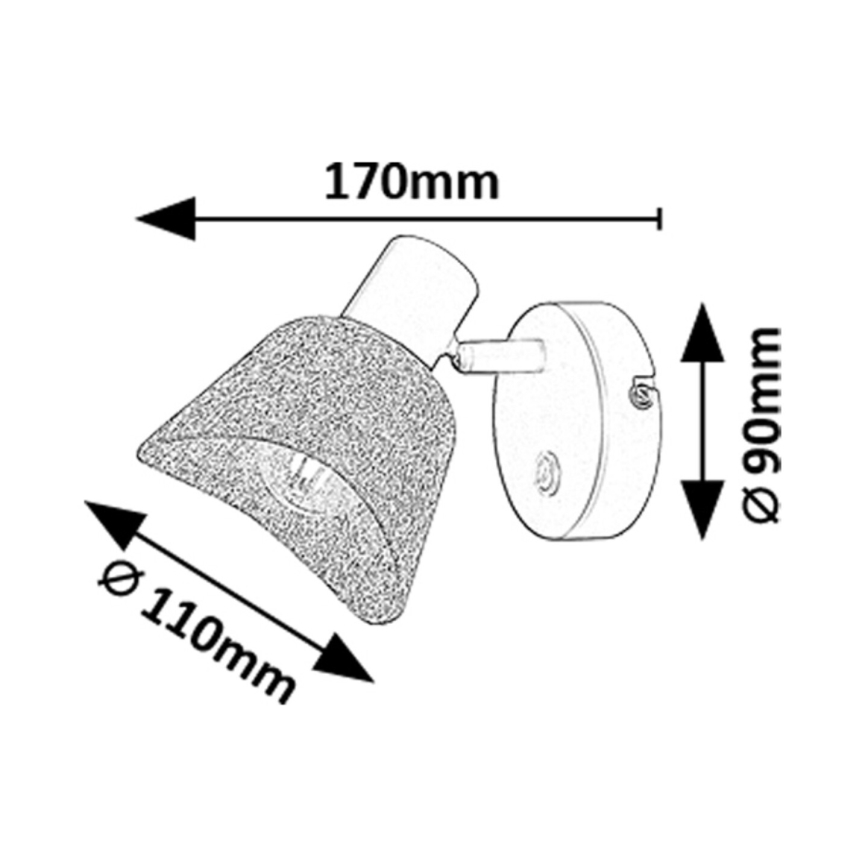 Rabalux - Wandspot 1xE14/10W/230V