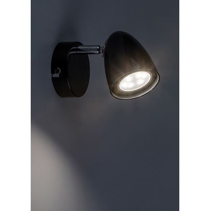 Rabalux - Wandspot 1xGU10/5W/230V zwart