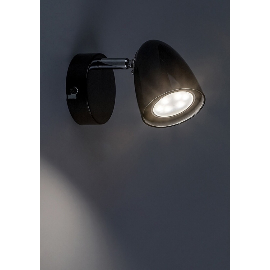 Rabalux - Wandspot 1xGU10/5W/230V zwart