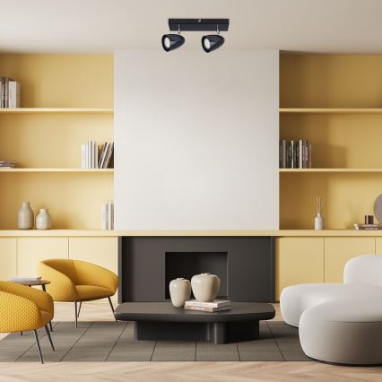 Rabalux - Spot 2xGU10/5W/230V zwart