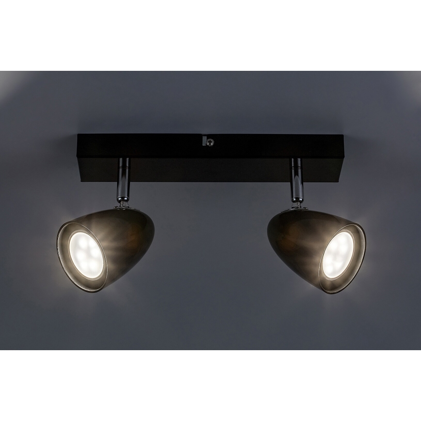 Rabalux - Spot 2xGU10/5W/230V zwart