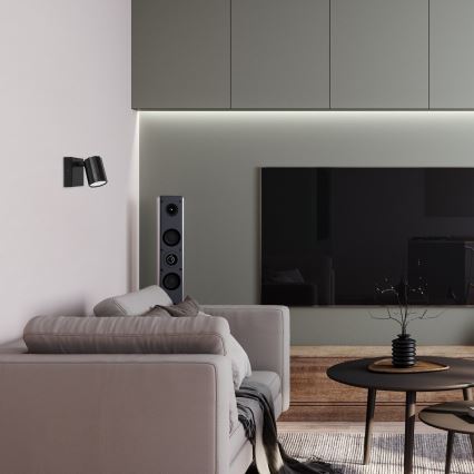 Rabalux - Wandspot 1xGU10/5W/230V zwart