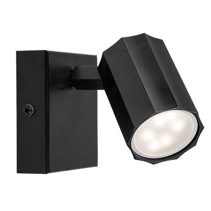 Rabalux - Wandspot 1xGU10/5W/230V zwart