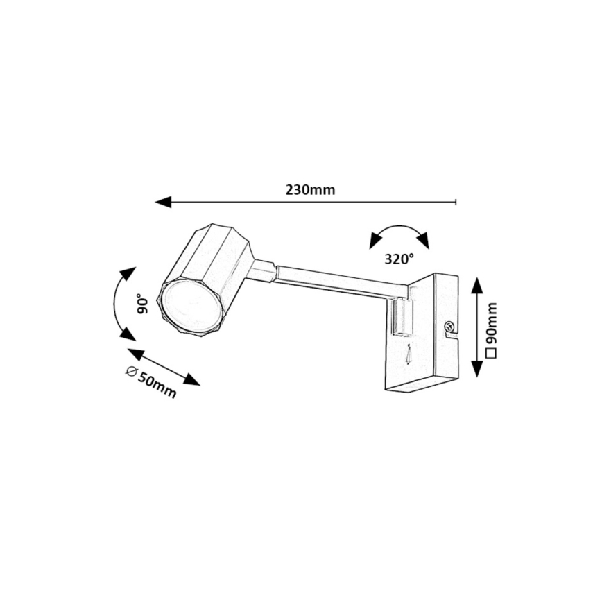 Rabalux - Wandlamp 1xGU10/5W/230V