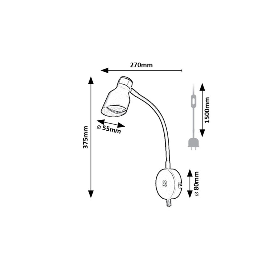 Rabalux - Wandlamp 1xGU10/25W/230V