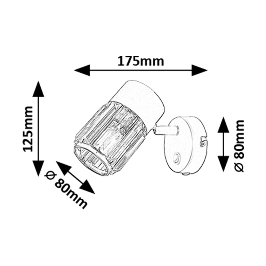 Rabalux - Wandspot 1xE14/15W/230V