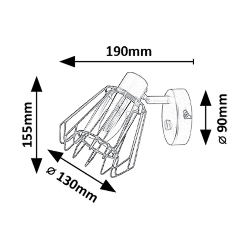 Rabalux - Wandspot 1xE14/40W/230V