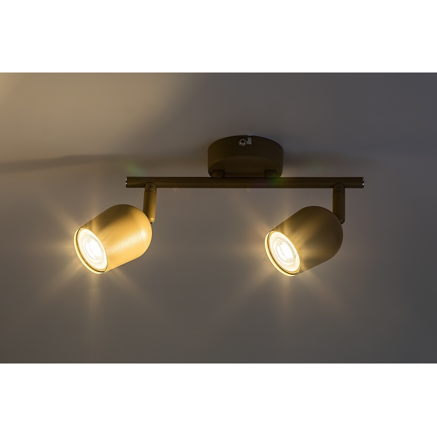 Rabalux - Plafondspot 2xGU10/15W/230V beige