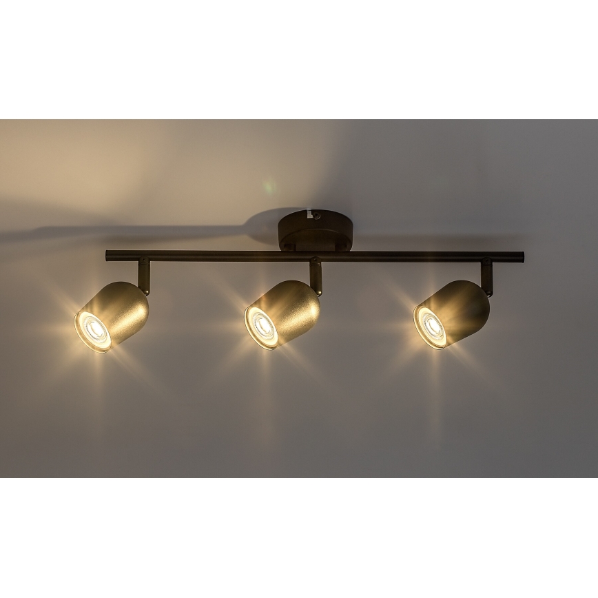 Rabalux - Spot 3xGU10/15W/230V noir