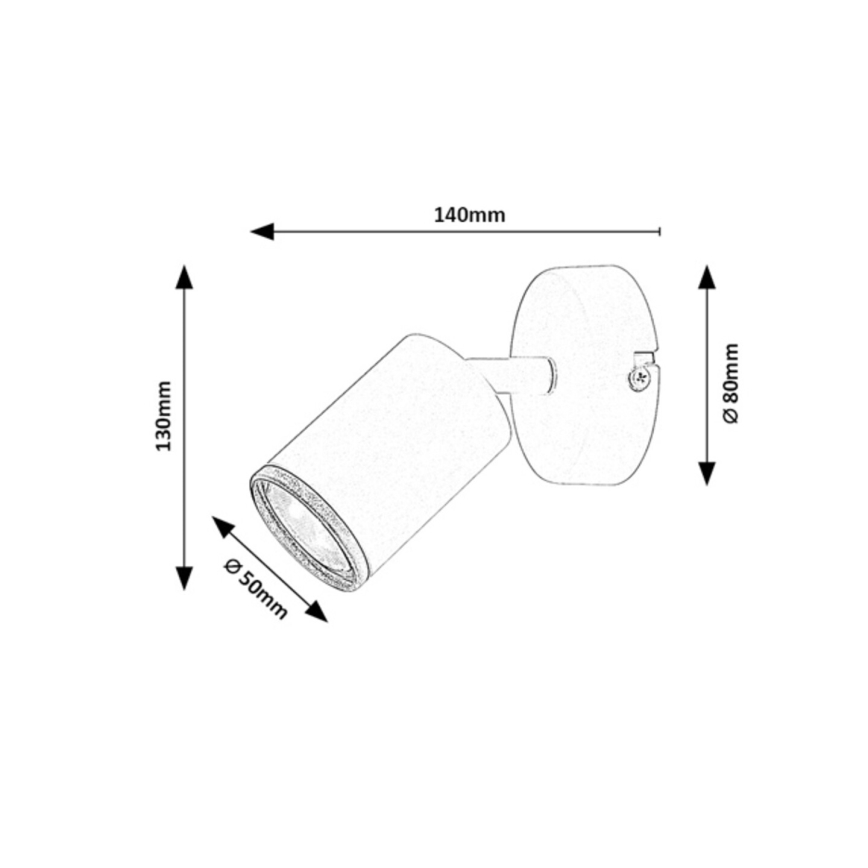 Rabalux - Applique murale spot 1x GU10/15W/230V blanche