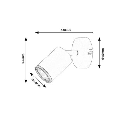Rabalux - Wandspot 1xGU10/15W/230V wit